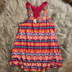 Colorful print tank top
